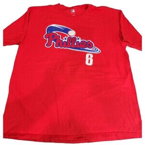 MLB Ryan Howard Philadelphia Phillies #6 red XL t-shirt